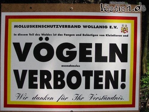 Vögeln verboten Bild lustich.de