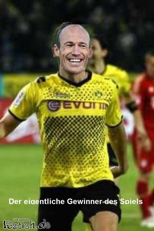 Der Gewinner des BVB gegen Bayern Spiels Bild - lustich.de