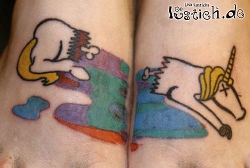 Einhorn Tattoo Bild - lustich.de