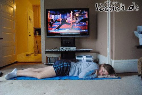 Zu Hause Sport Machen Bild Lustich De