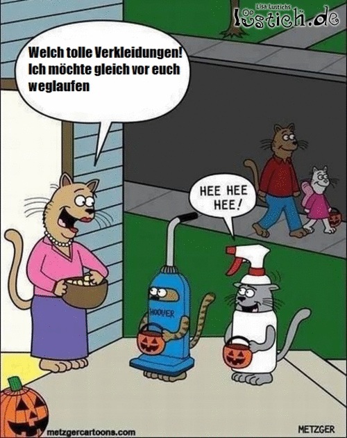 Katzen-Halloween Bild - lustich.de