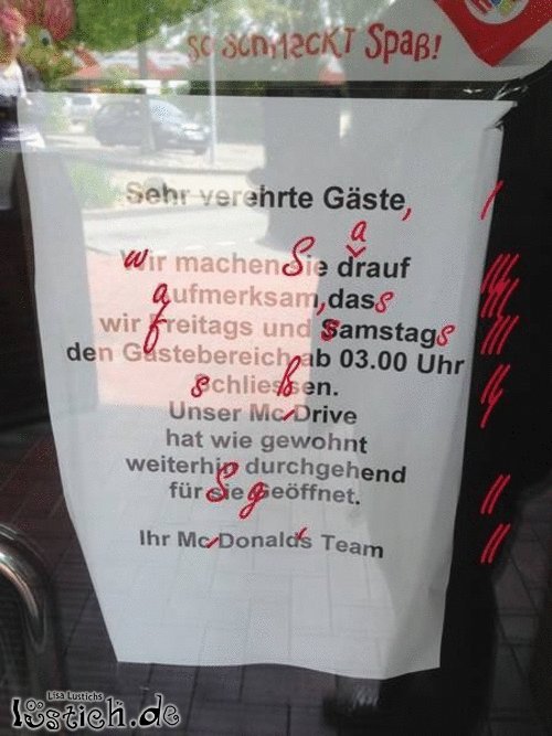McDonalds-Deutsch