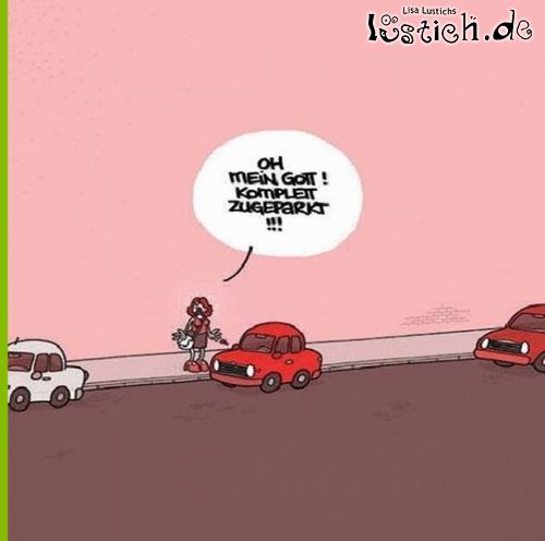 Dieses Ausparken Bild lustich.de