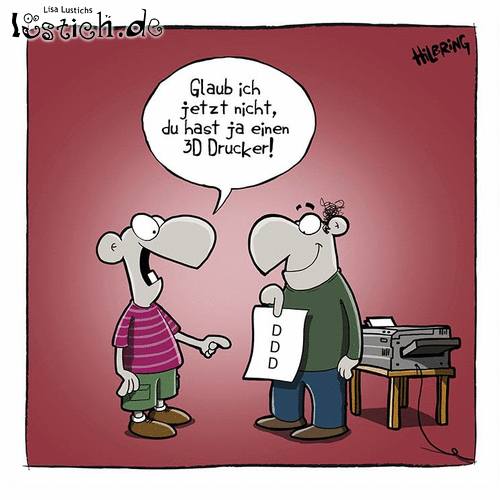 3D Drucker Bild lustich.de