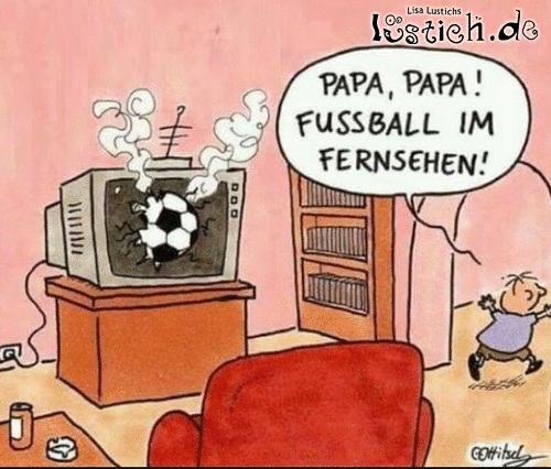 Fußball im TV Bild - lustich.de