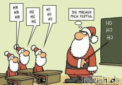 Weihnachtsmannschule Bild lustich.de