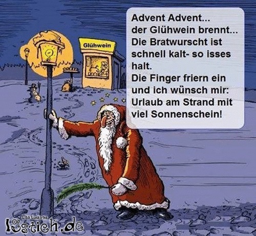 Der Glühwein brennt Bild lustich.de