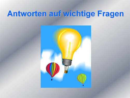 Antworten auf wichtige Fragen Powerpoint - lustich.de